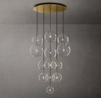 44 Inch Blown Glass Globe Cluster Chandelier - Mobile