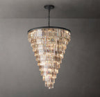 48 Inch Crystal Prism Cascading Chandelier - Helix