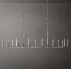 96 Inch Forged Candlestick Linear Chandelier - Thaddeus