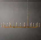 96 Inch Forged Candlestick Linear Chandelier - Thaddeus