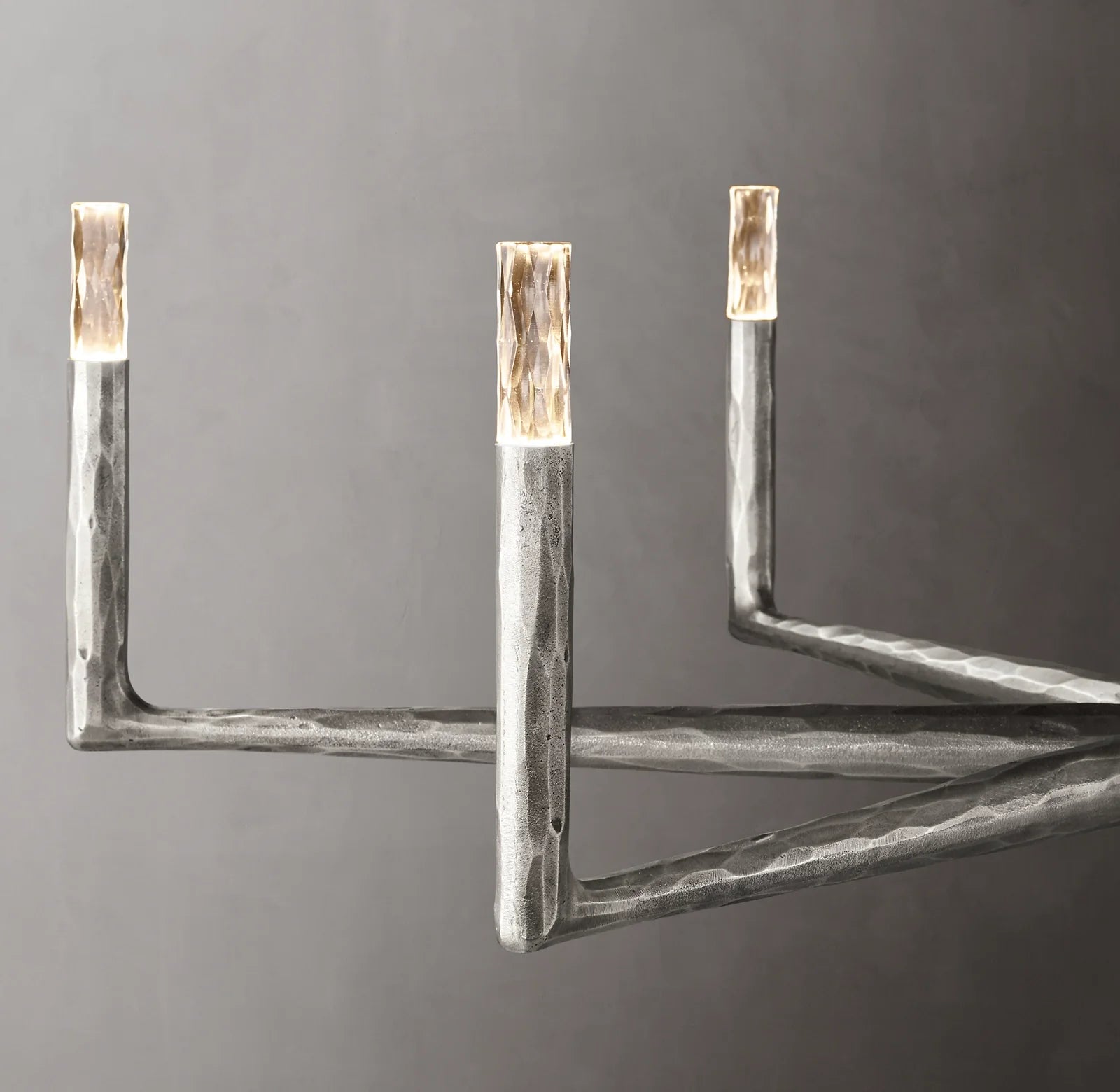 36 Inch Forged Candlestick Chandelier - Thaddeus