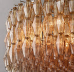 36 Inch Smoked Murano Glass Round Chandelier - Chiara