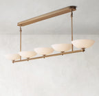 76 Inch Porcelain Bowl Linear Chandelier - Vernet
