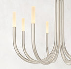 38 Inch Candlestick Swoop Arm Chandelier - Rousseau