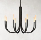 38 Inch Candlestick Swoop Arm Chandelier - Rousseau