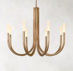 38 Inch Candlestick Swoop Arm Chandelier - Rousseau