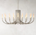 50 Inch Candlestick Swoop Arm Chandelier - Rousseau