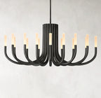 50 Inch Candlestick Swoop Arm Chandelier - Rousseau