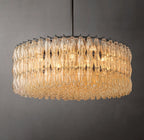 46 Inch Clear Murano Glass Round Chandelier - Chiara