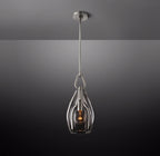 8 Inch Flute Crystal Pendant Light - Botanist