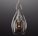 8 Inch Flute Crystal Pendant Light - Botanist