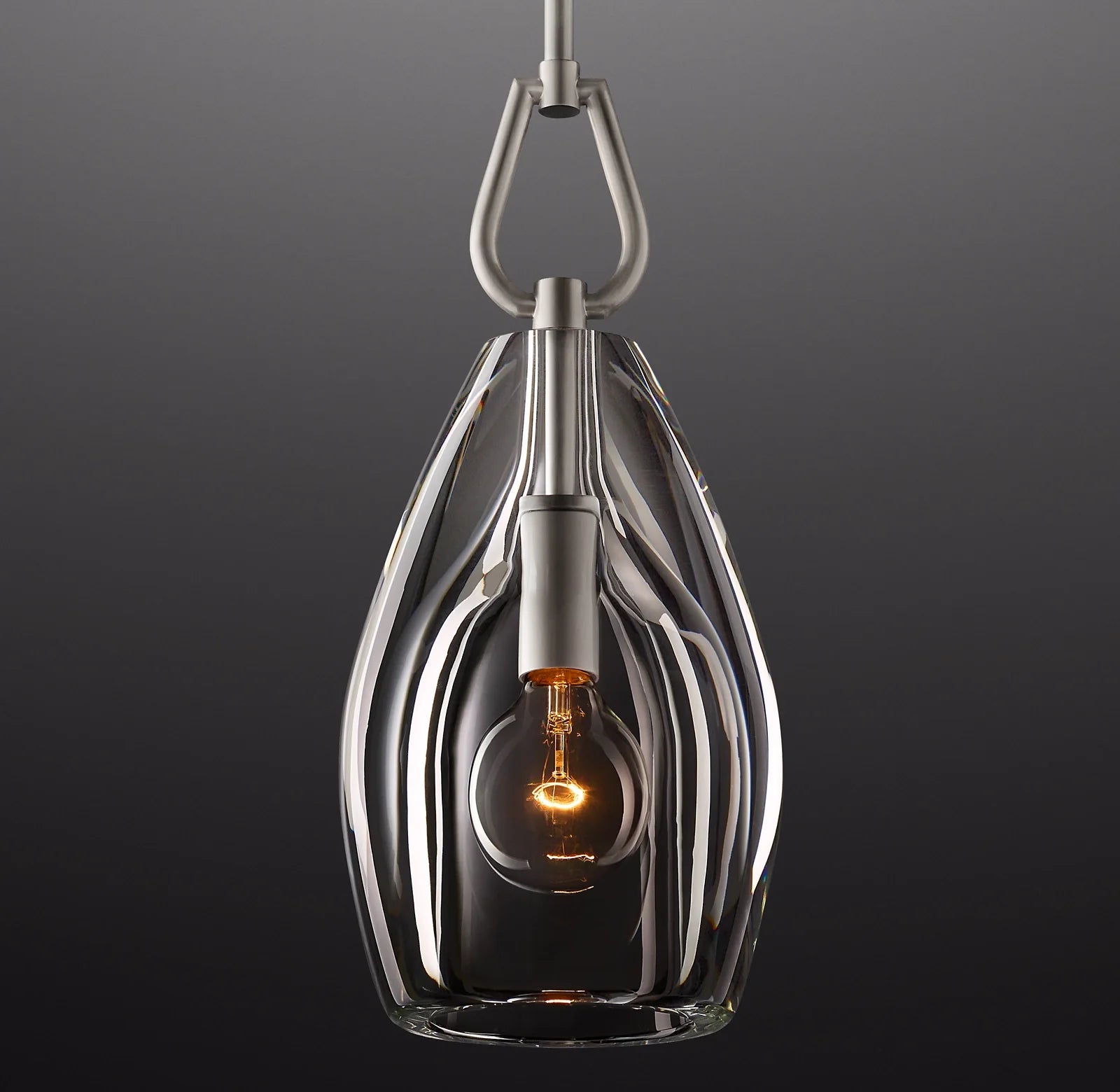 9 Inch Flute Crystal Pendant Light - Botanist