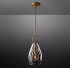 9 Inch Flute Crystal Pendant Light - Botanist