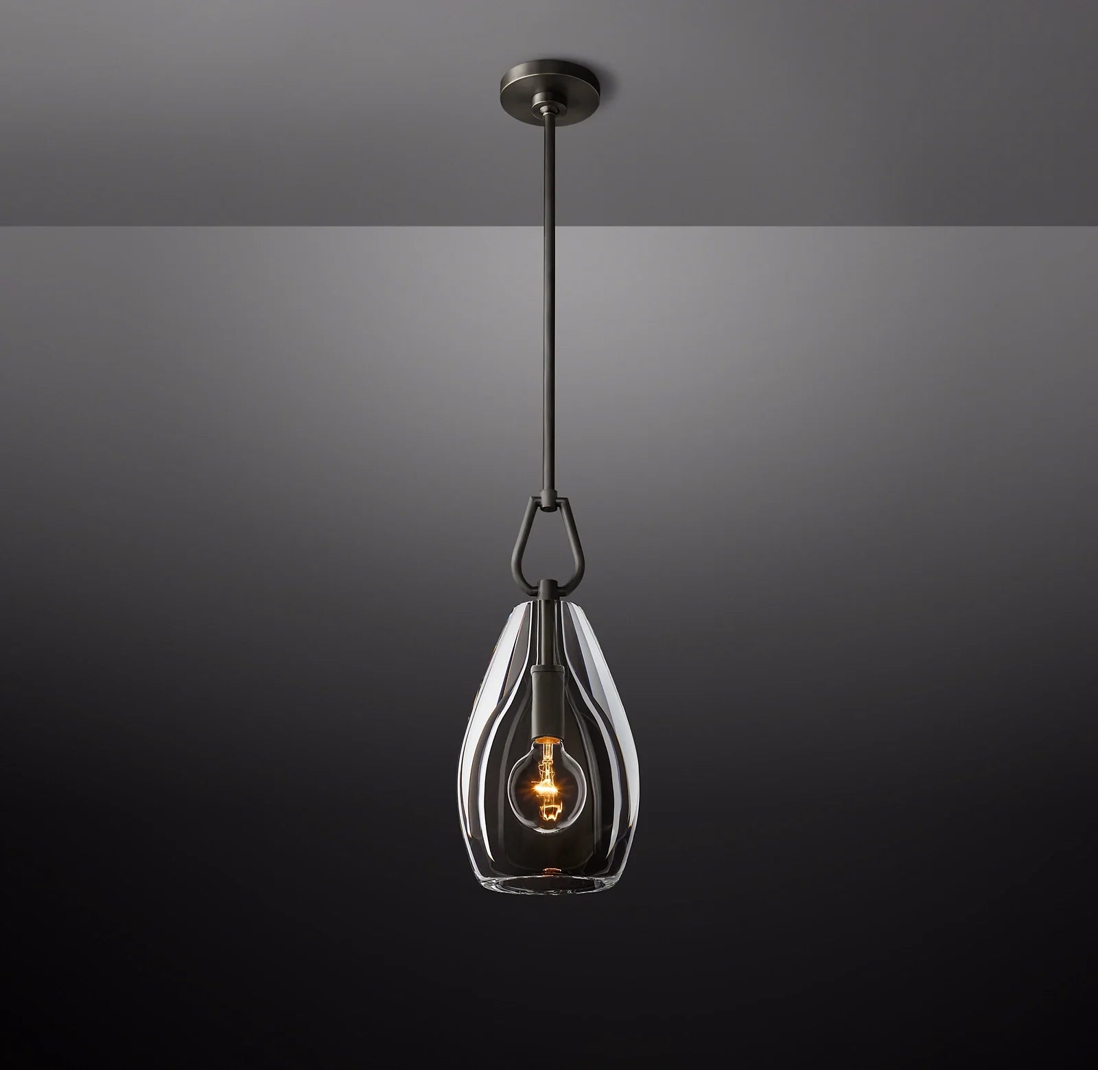 9 Inch Flute Crystal Pendant Light - Botanist