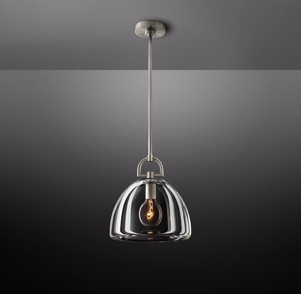 11 Inch Dome Crystal Pendant Light - Botanist