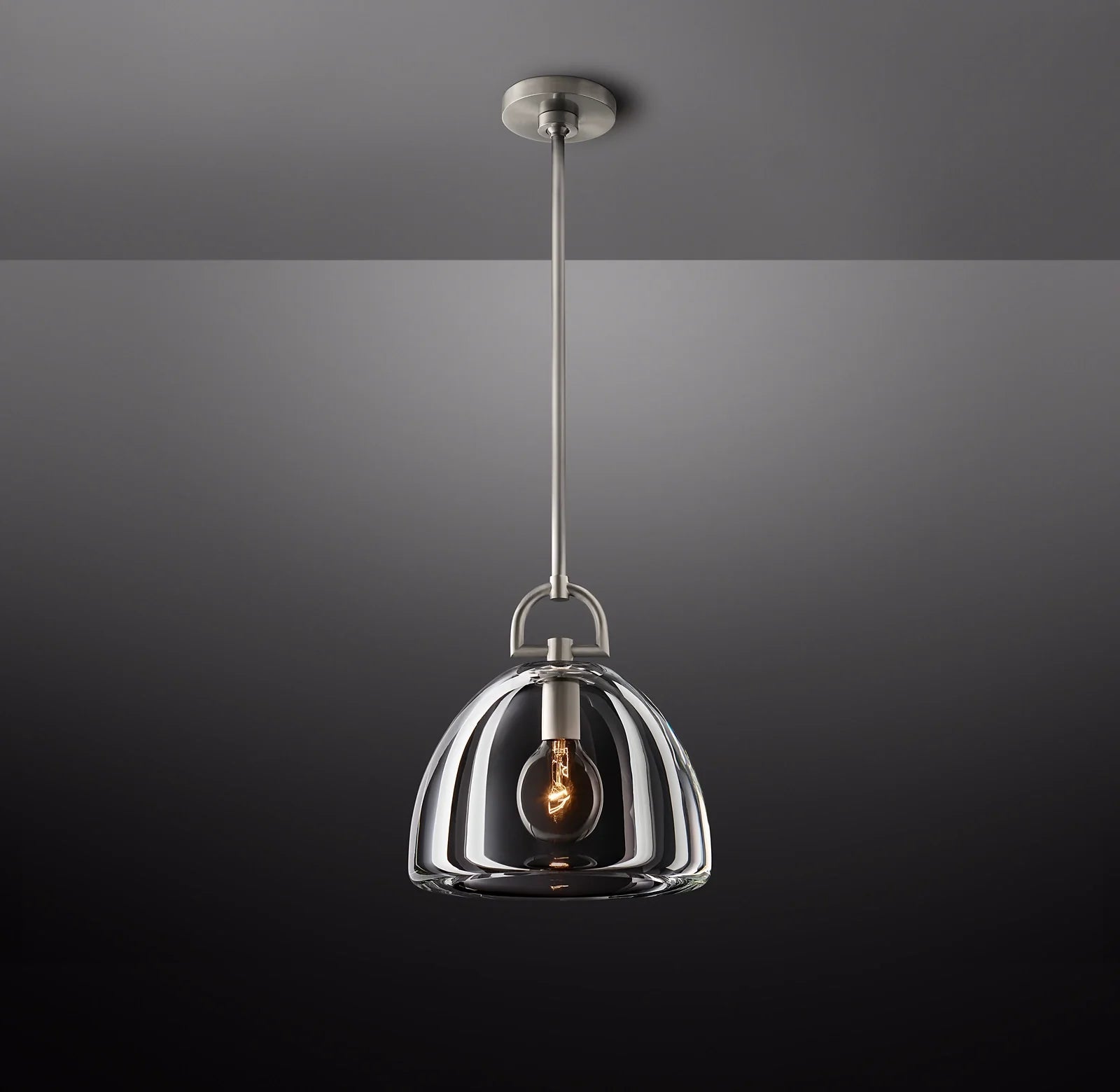 14 Inch Dome Crystal Pendant Light - Botanist