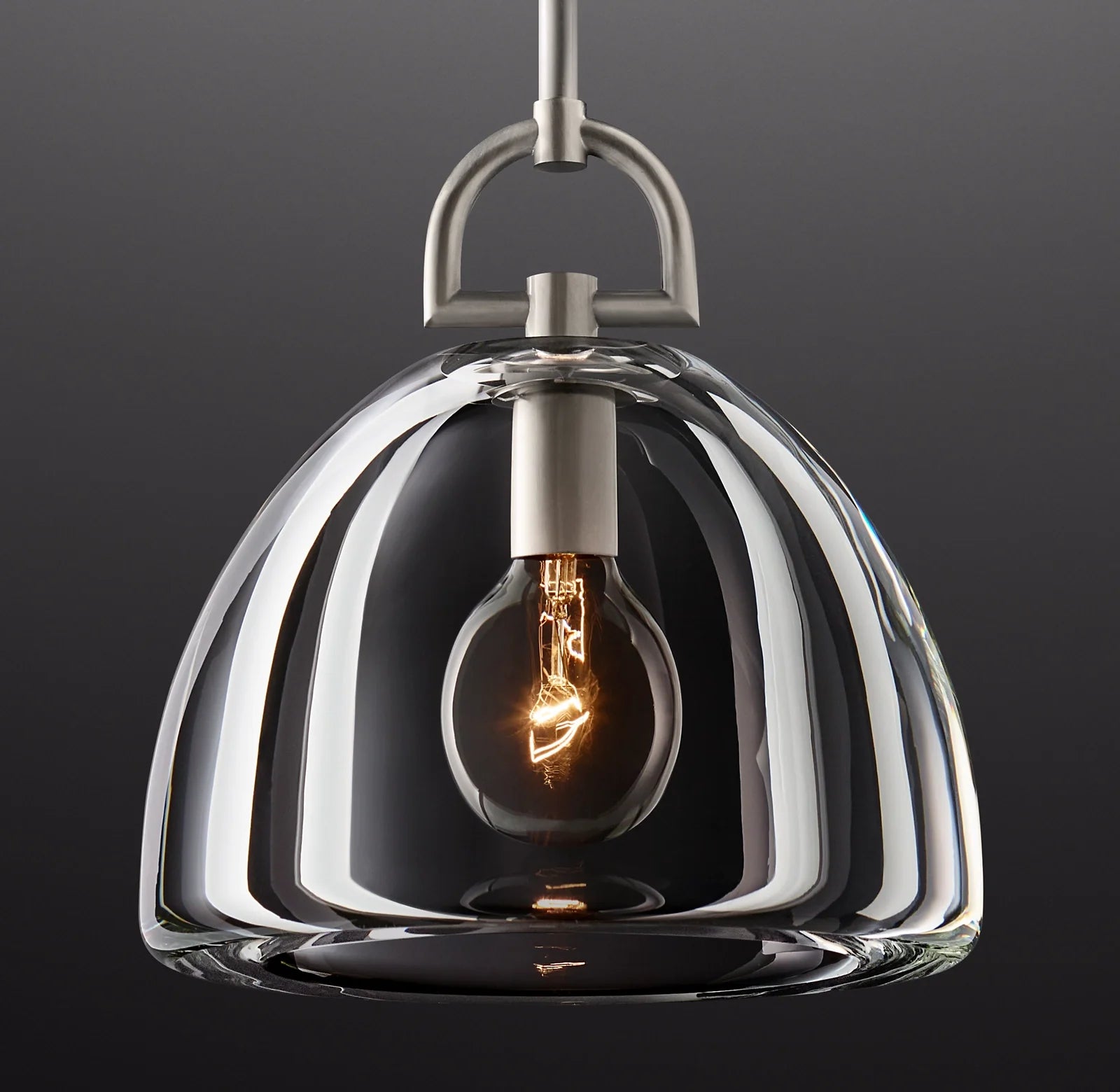 11 Inch Dome Crystal Pendant Light - Botanist