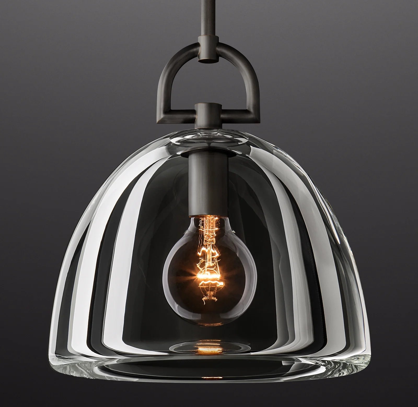 11 Inch Dome Crystal Pendant Light - Botanist
