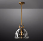 14 Inch Dome Crystal Pendant Light - Botanist