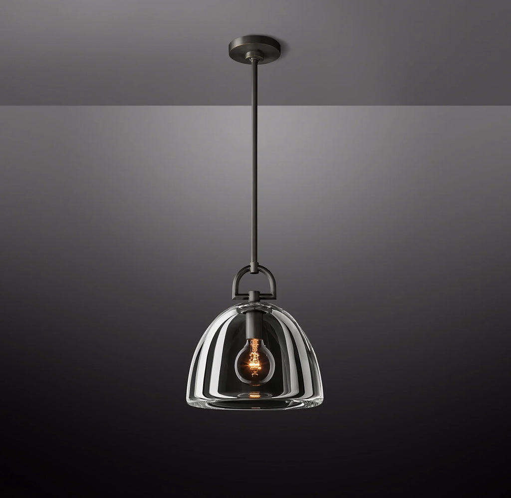 11 Inch Dome Crystal Pendant Light - Botanist