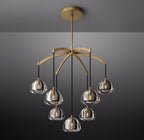 36 Inch Crystal Cluster Chandelier - Hemisphere