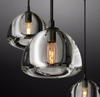 36 Inch Crystal Cluster Chandelier - Hemisphere