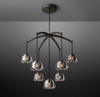 36 Inch Crystal Cluster Chandelier - Hemisphere