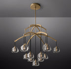 48 Inch Crystal Cluster Chandelier - Hemisphere