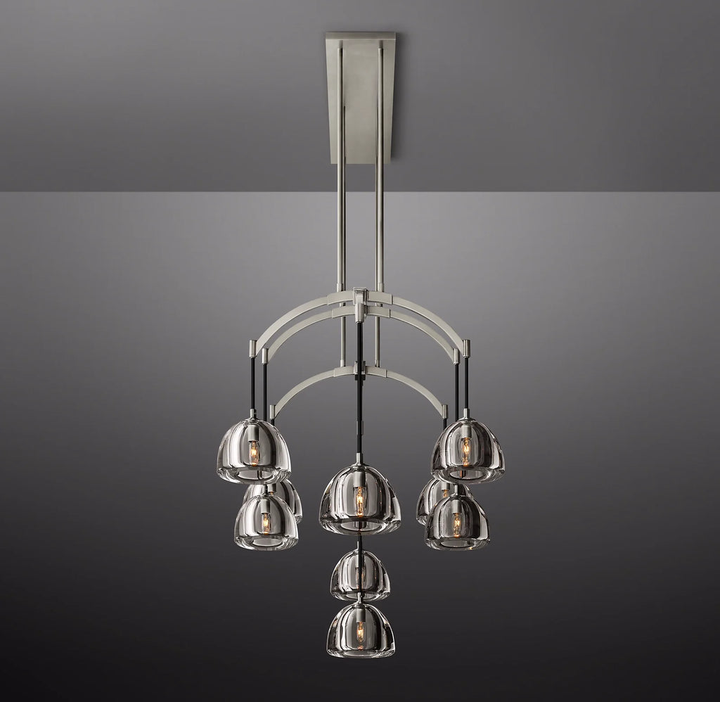 72 Inch Crystal Linear Chandelier - Hemisphere