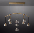 54 Inch Crystal Linear Chandelier - Hemisphere