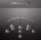54 Inch Crystal Linear Chandelier - Hemisphere