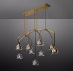 54 Inch Crystal Linear Chandelier - Hemisphere