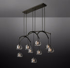 54 Inch Crystal Linear Chandelier - Hemisphere