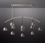 72 Inch Crystal Linear Chandelier - Hemisphere