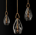 8 Inch Flute Crystal Pendant Light - Botanist