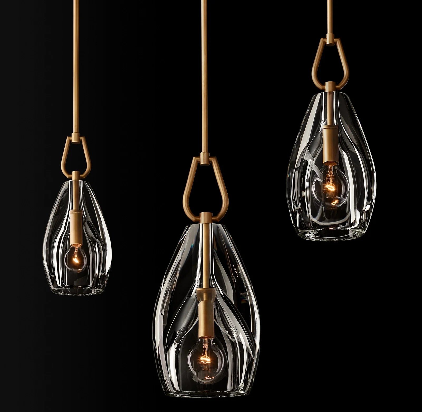 9 Inch Flute Crystal Pendant Light - Botanist