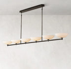 96 Inch Porcelain Bowl Linear Chandelier - Vernet