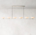 96 Inch Porcelain Bowl Linear Chandelier - Vernet