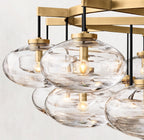 60 Inch Glass Bubble Round Chandelier - Cabrette