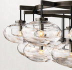 60 Inch Glass Bubble Round Chandelier - Cabrette