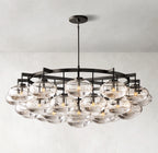 60 Inch Glass Bubble Round Chandelier - Cabrette