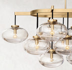 72 Inch Glass Bubble Oval Chandelier - Cabrette