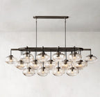 72 Inch Glass Bubble Oval Chandelier - Cabrette