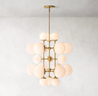 31 Inch Alabaster Bubble Chandelier - Cirque