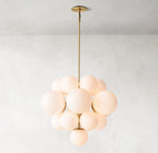 27 Inch Alabaster Bubble Chandelier - Cirque