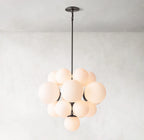 27 Inch Alabaster Bubble Chandelier - Cirque