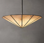 36 Inch Alabaster Umbrella Chandelier - Lucette