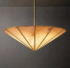 48 Inch Alabaster Umbrella Chandelier - Lucette