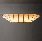 74 Inch Alabaster Umbrella Linear Chandelier - Lucette