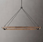 62 Inch Forged Iron Rectangular LED Chandelier - Peralta